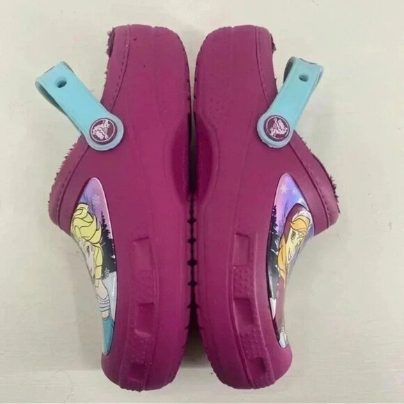 CROCS Frozen Fleece Lined Classic Clog Junior Size 3 - Picture 7 of 9